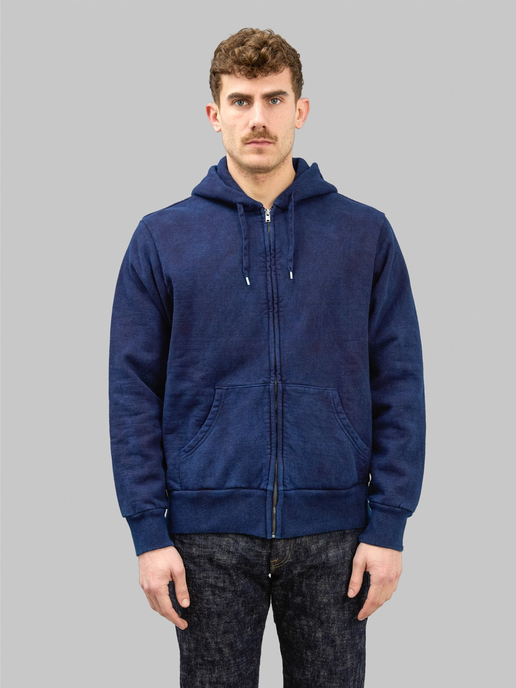 UES Indigo Zip Parka front fit