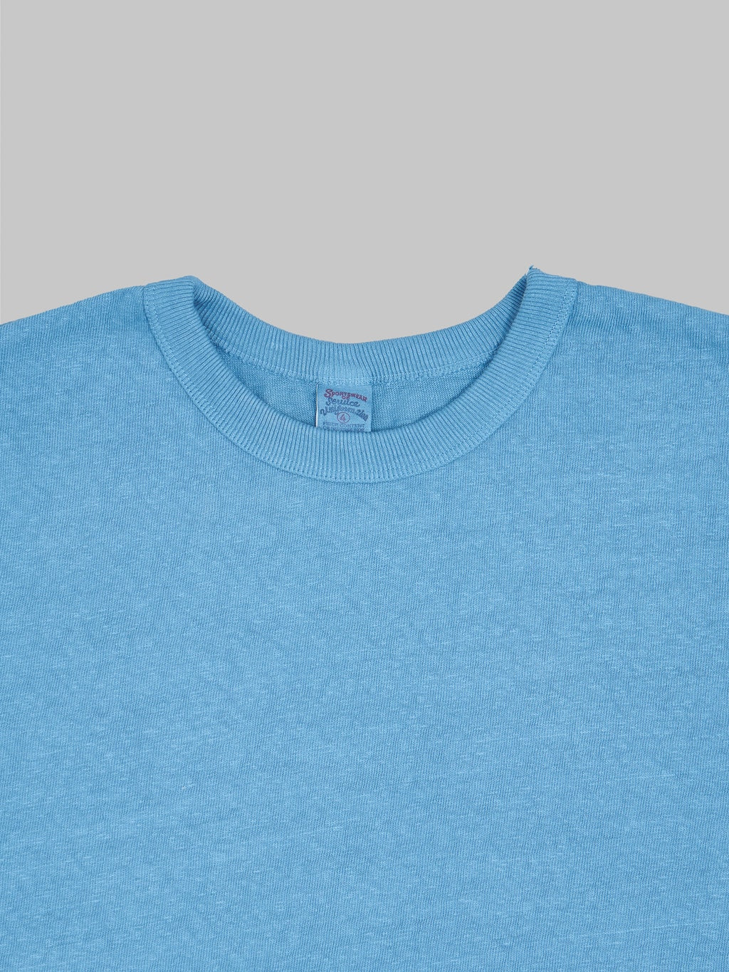 UES N8 Slub Nep Short Sleeve TShirt Blue collar