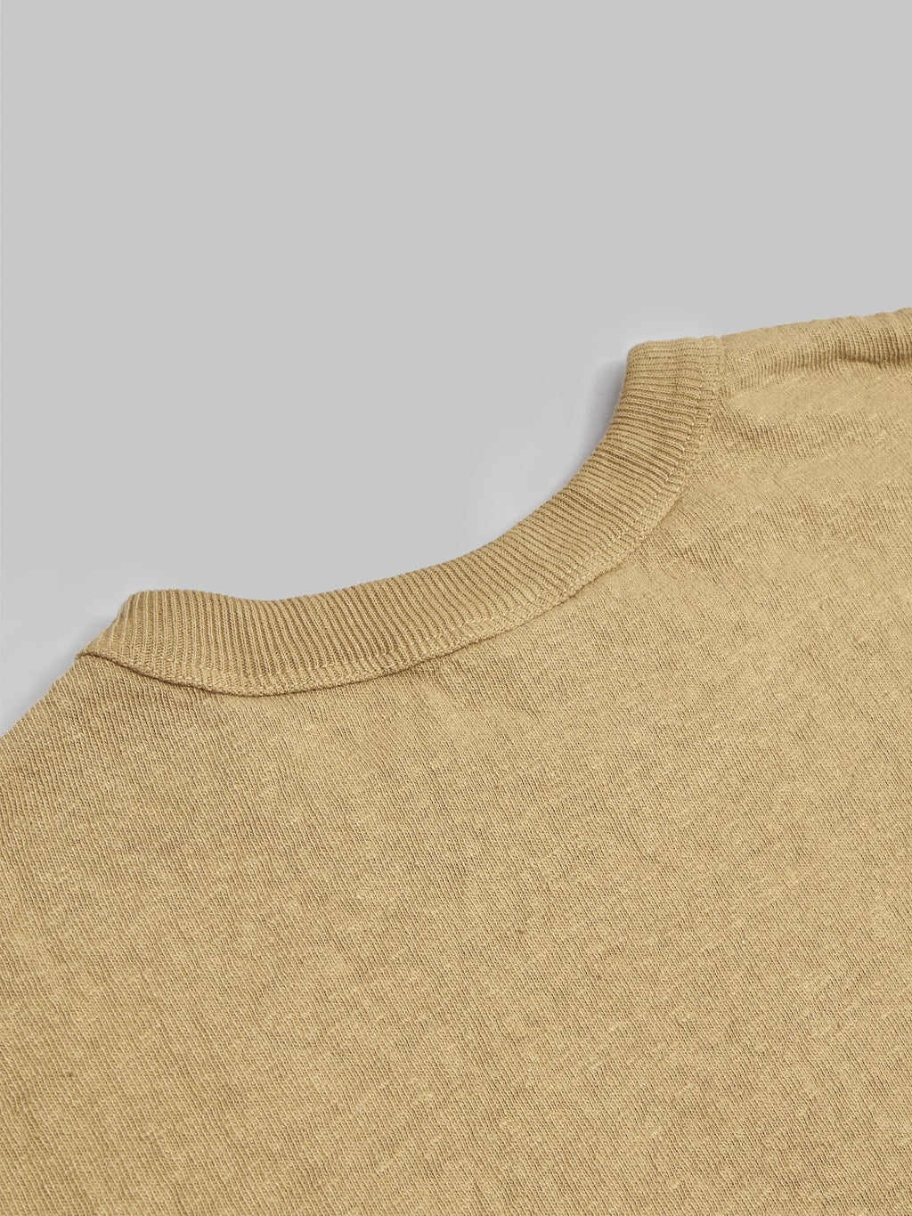 UES N8 Slub Nep Short Sleeve TShirt yellow cotton fabric