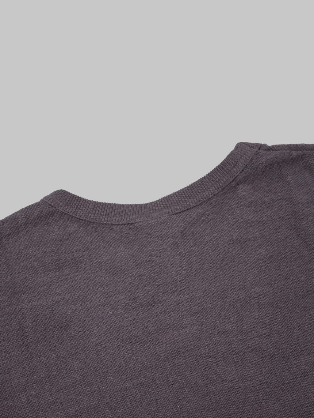 UES No.8 Slub Nep Short Sleeve T-Shirt Purple Navy