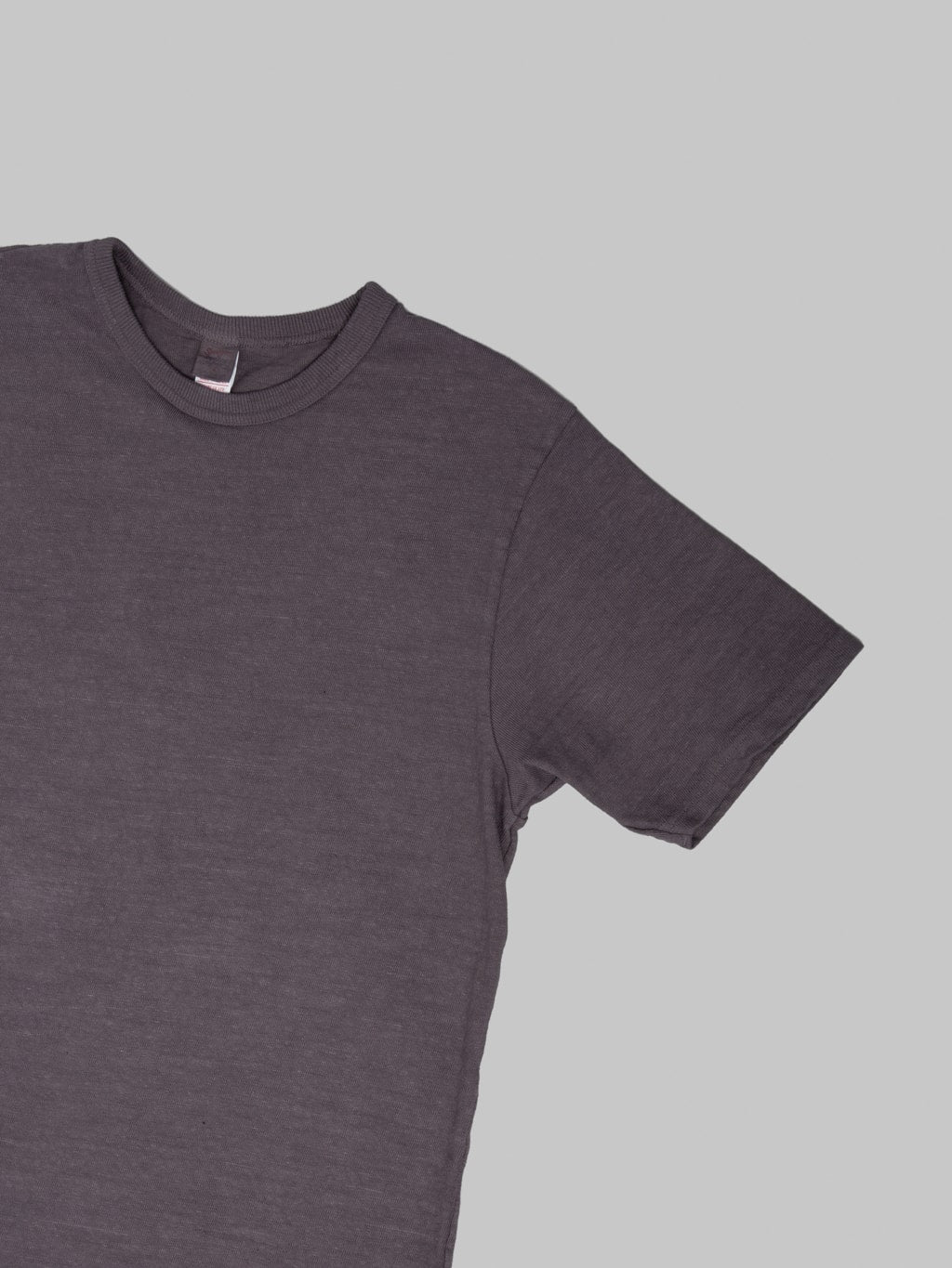 UES No.8 Slub Nep Short Sleeve T-Shirt Purple Navy