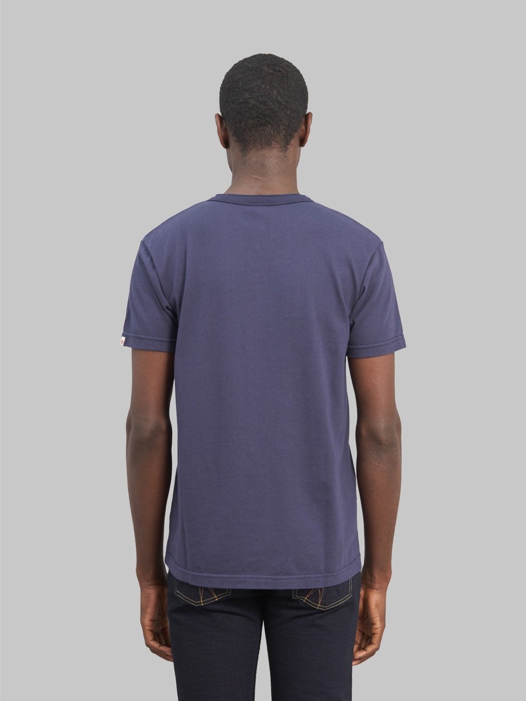 UES Ramayana Henley Neck TShirt navy back look