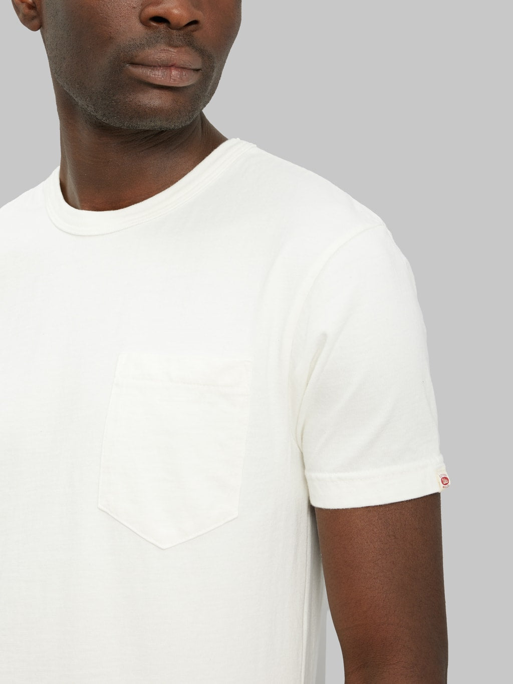 UES Ramayana crewneck pocket TShirt white chest pocket