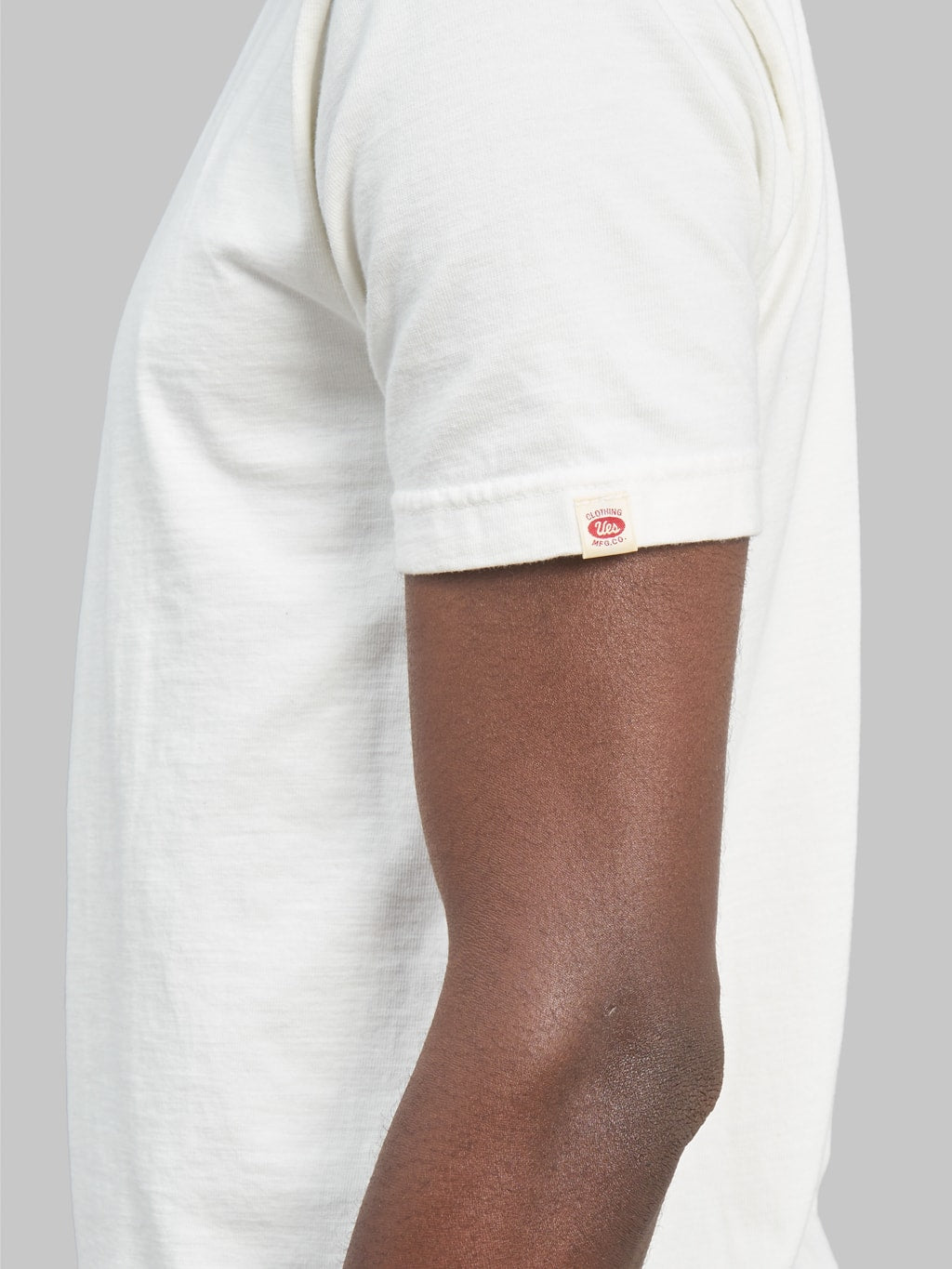 UES Ramayana crewneck TShirt white sleeve logo