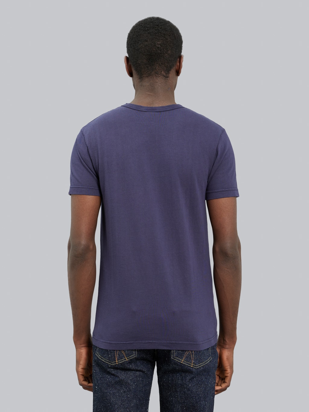 UES Ramayana crewneck pocket TShirt navy back look