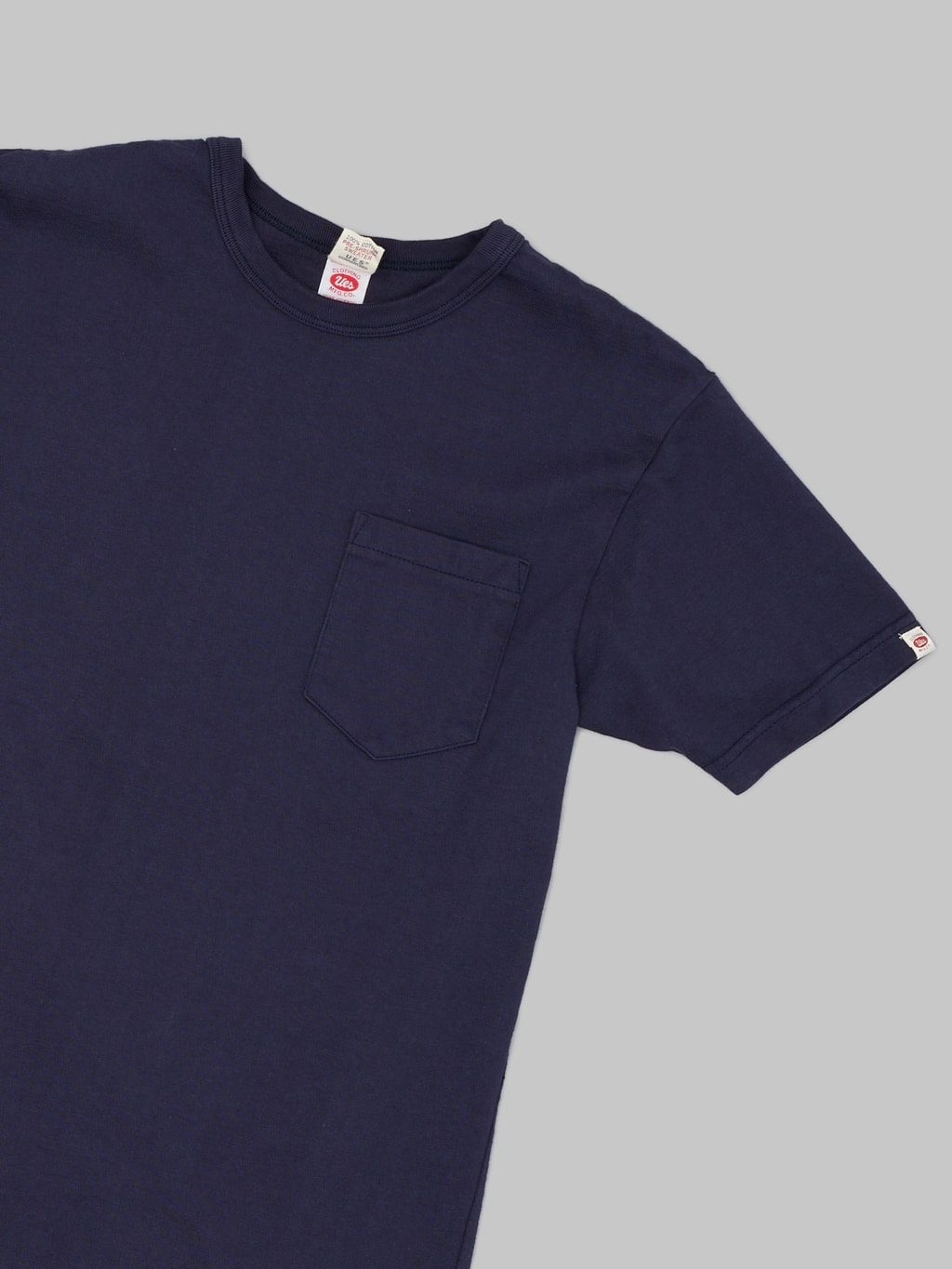 UES Ramayana crewneck pocket TShirt navy chest