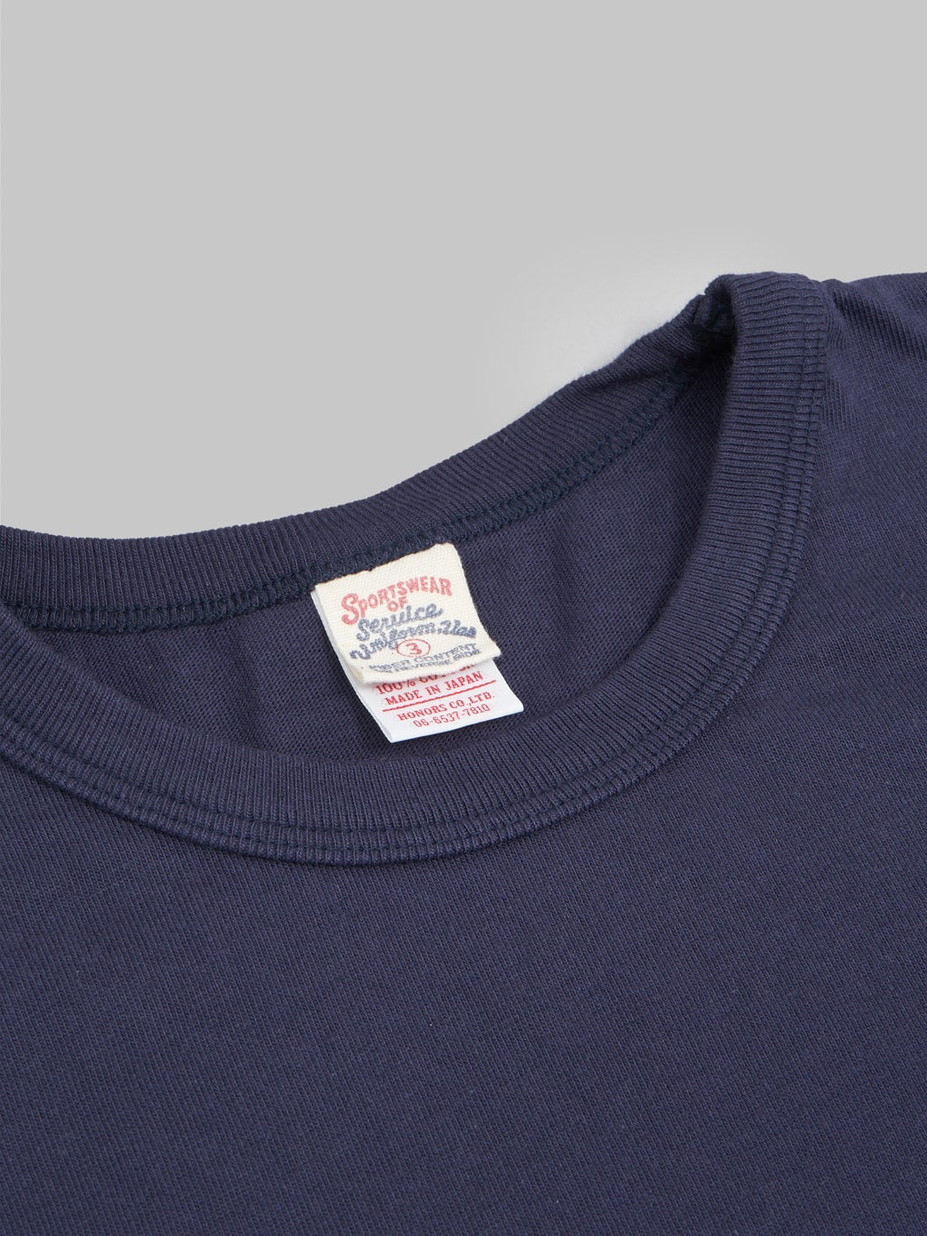 UES Ramayana crewneck pocket TShirt navy interior label
