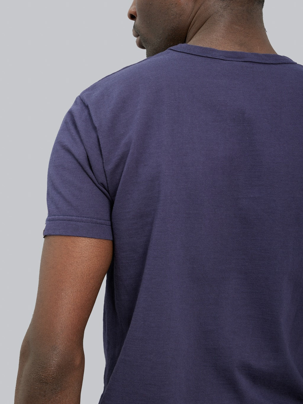 UES Ramayana crewneck pocket TShirt navy fabric