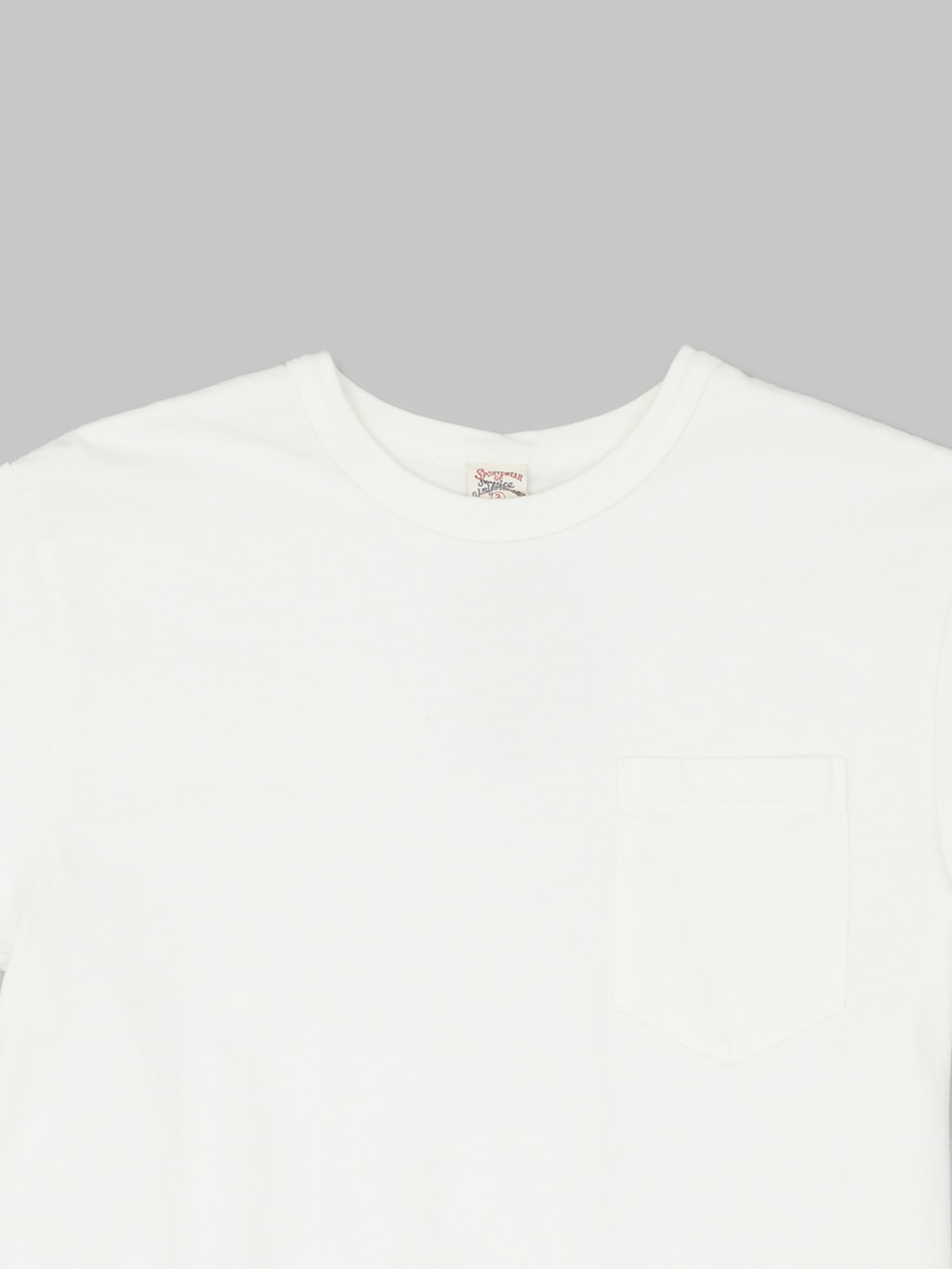 UES Ramayana crewneck pocket TShirt white collar