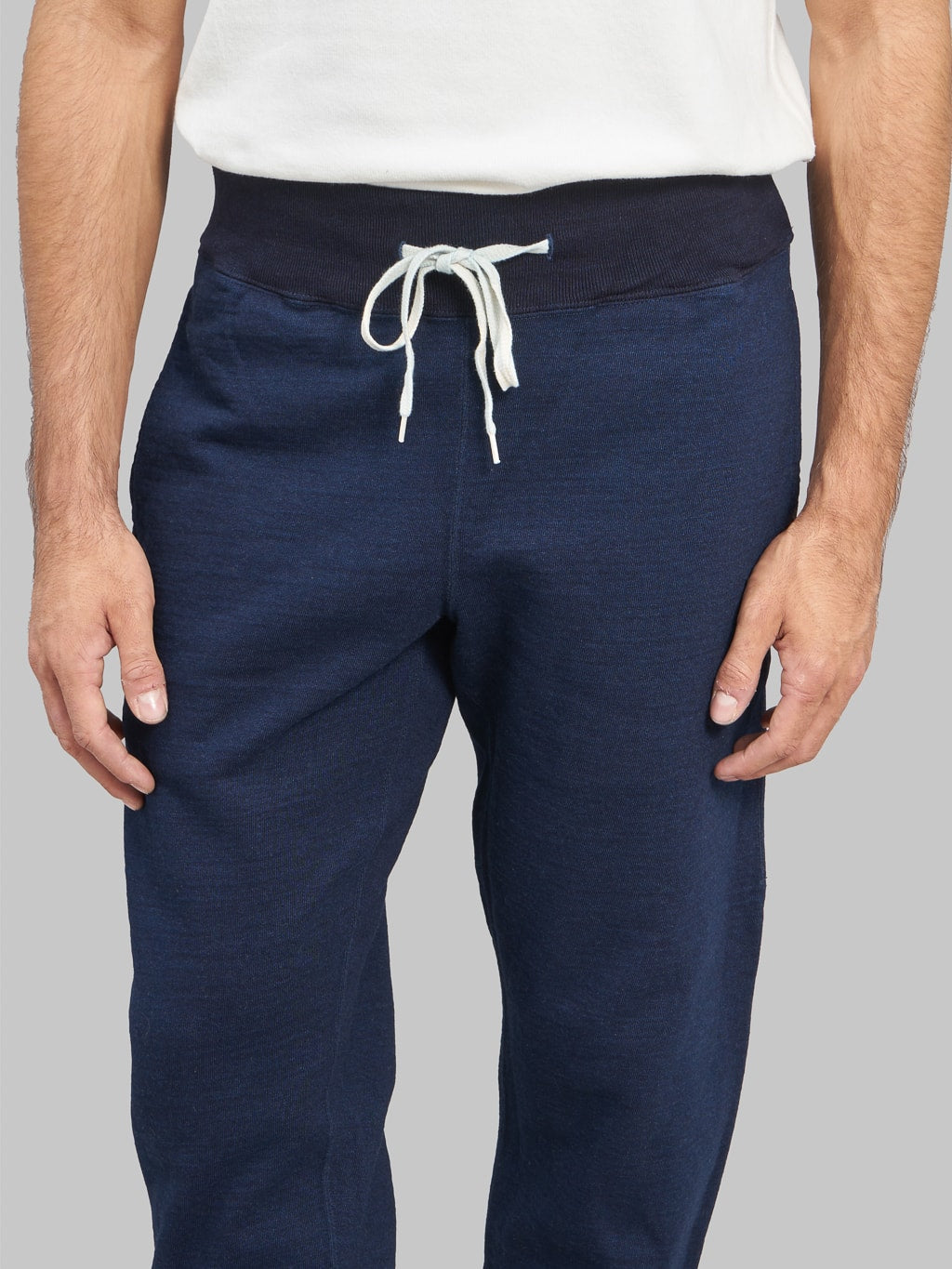 ues sweat pants indigo cotton front fit