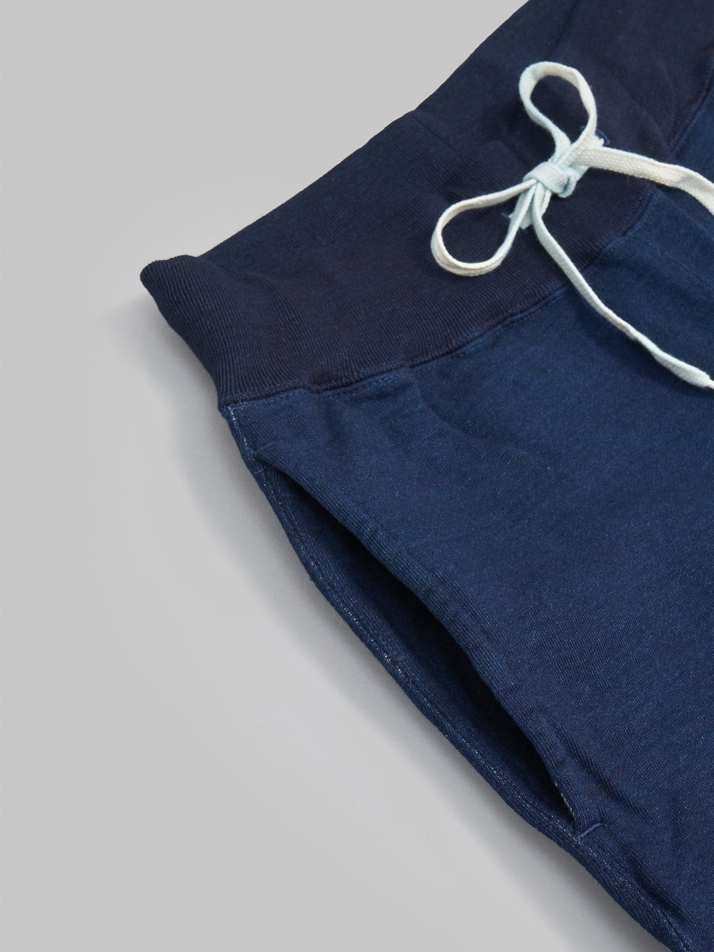 ues sweat pants indigo cotton pocket detail