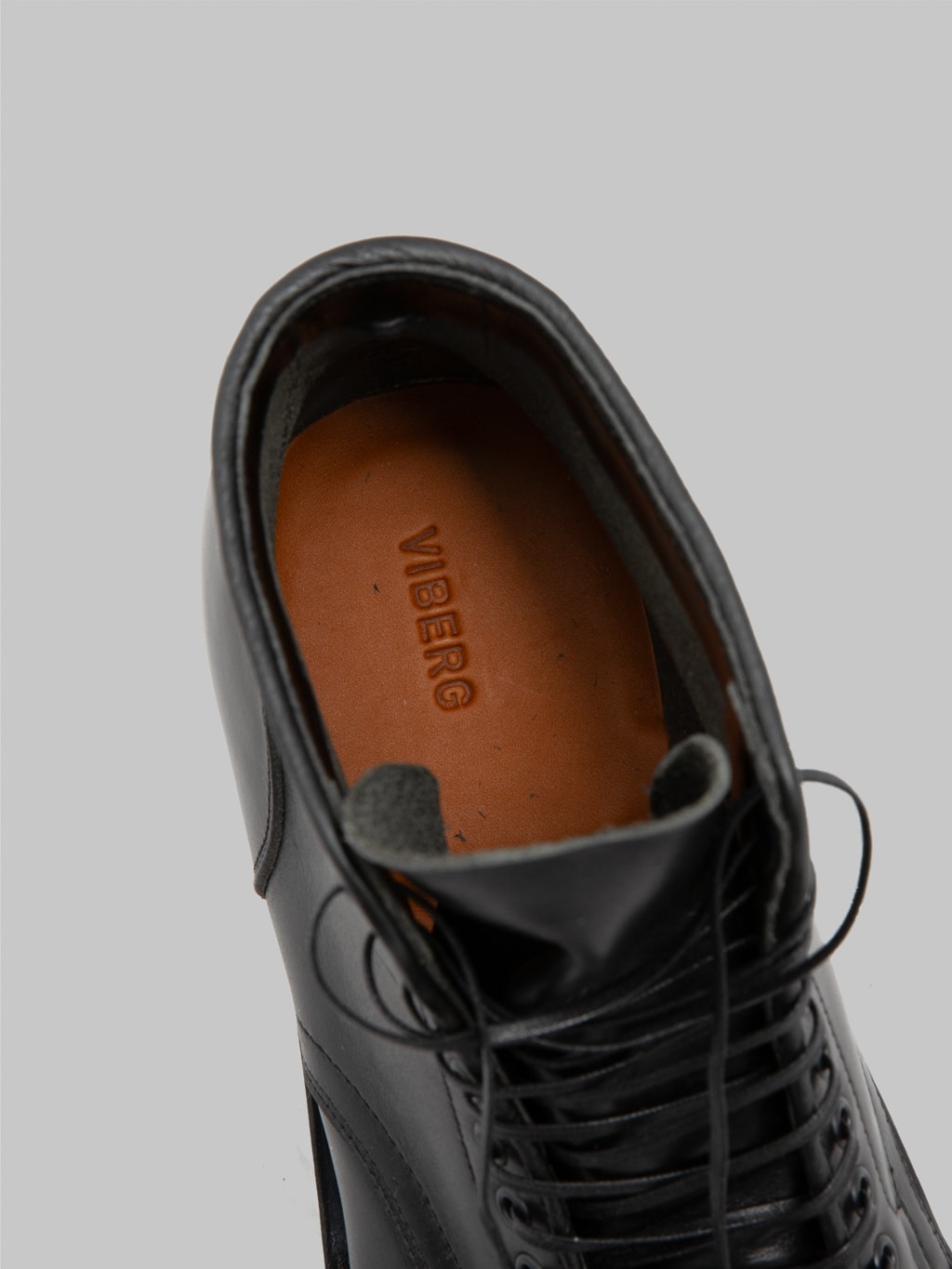 Viberg Service Boot 2030 Black Chromexcel Ridgeway Sole insole closeup