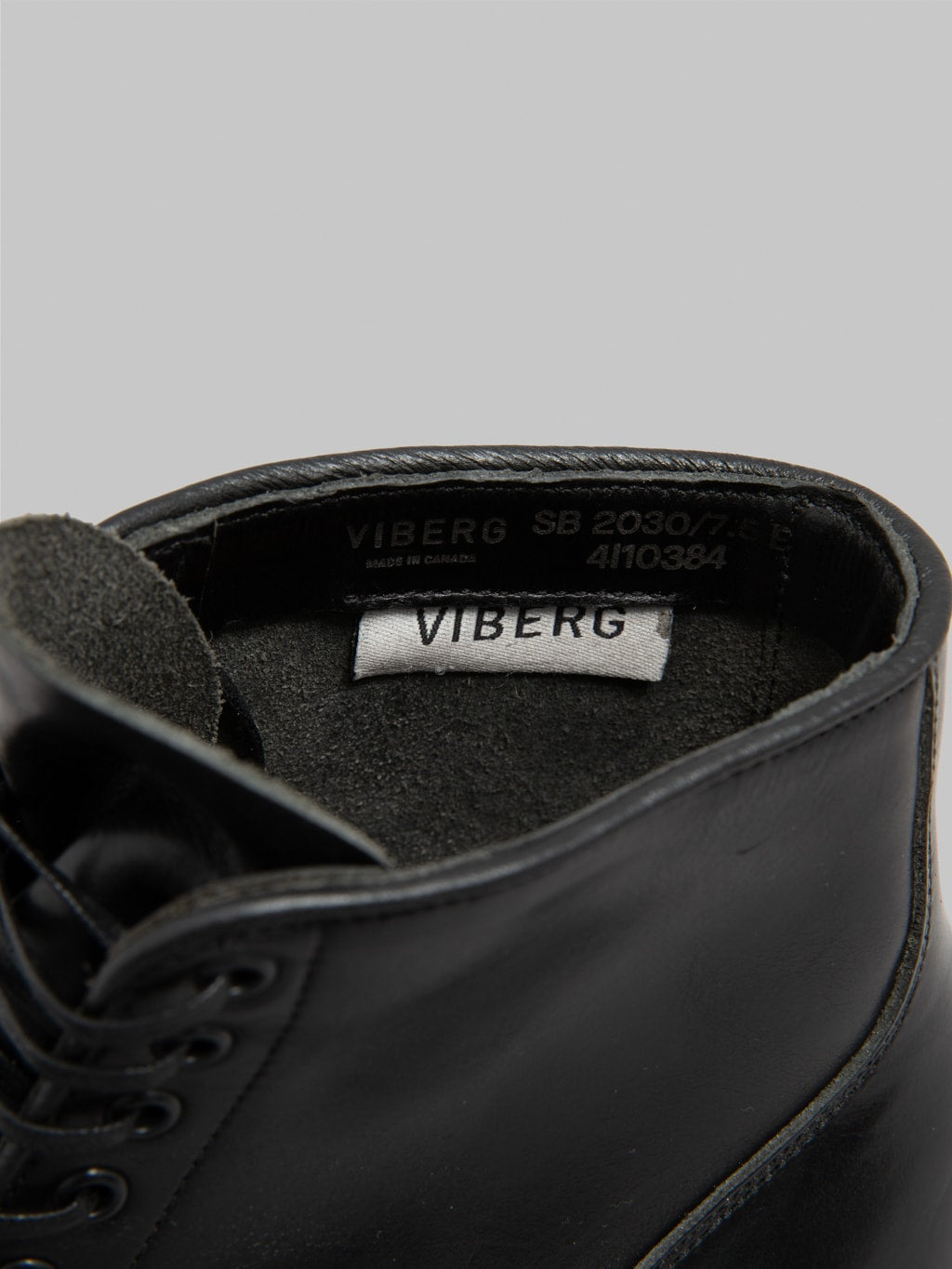 Viberg Service Boot 2030 Black Chromexcel Ridgeway Sole inner tag