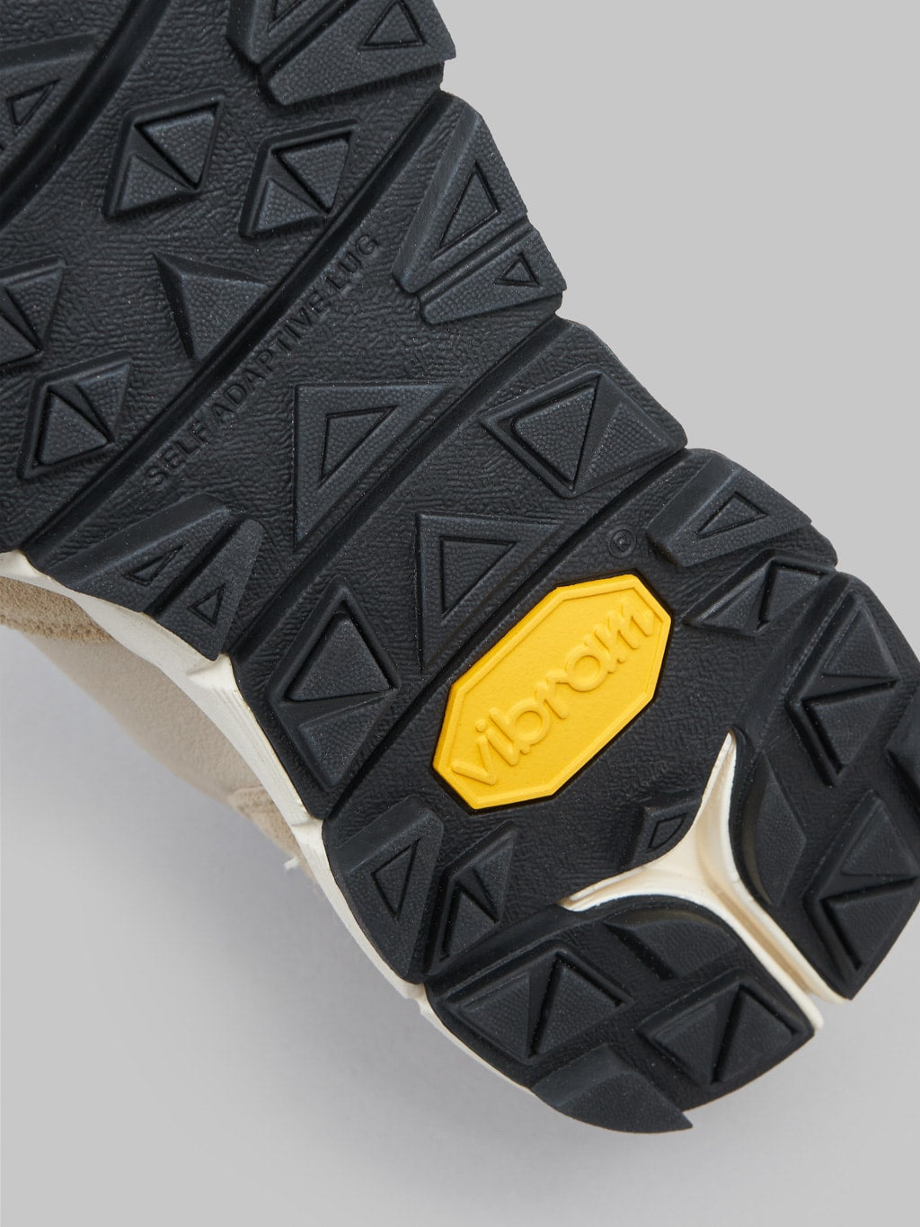 Viberg Sneaker Parchment Janus Calf Suede leather closeup