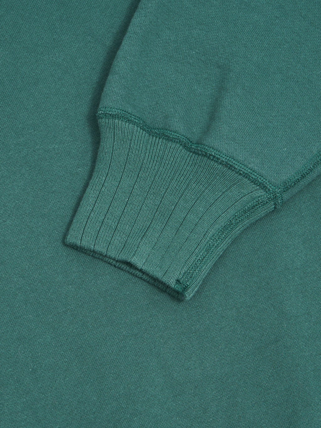 Whitesville Loopwheel Sweatshirt Green cuff