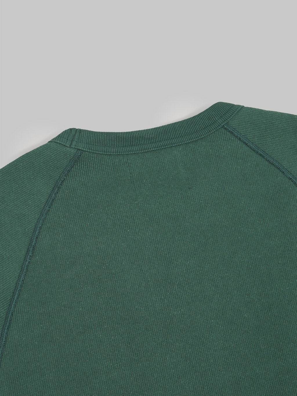 Wonder Looper Pullover Crewneck 701gsm Double Heavyweight French Terry Green collar finishing