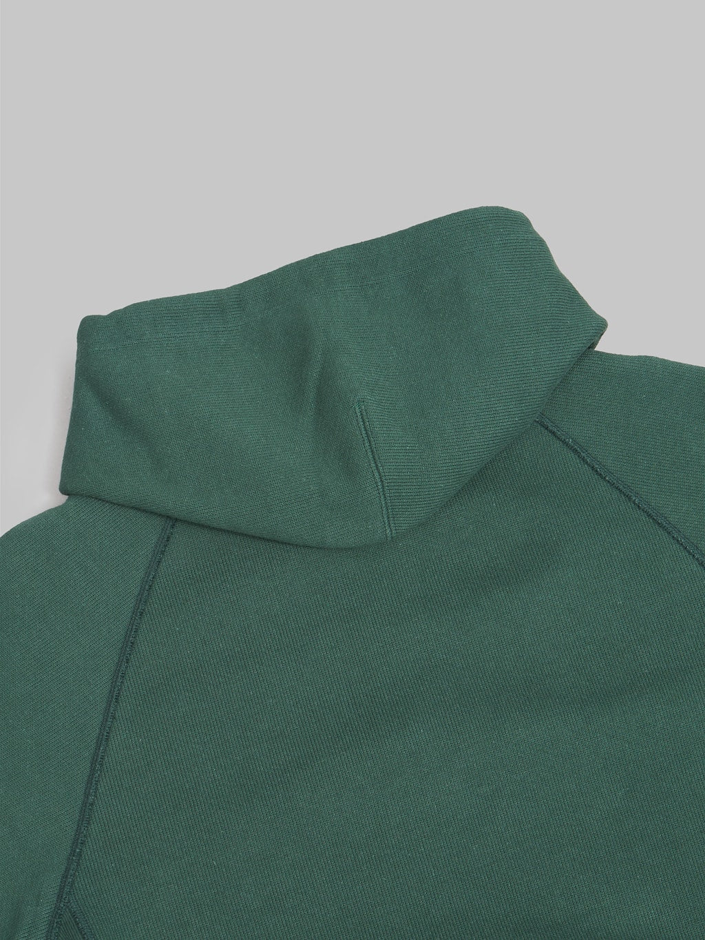 Wonder Looper Pullover Hoodie Double Heavyweight French Terry green athletic hood