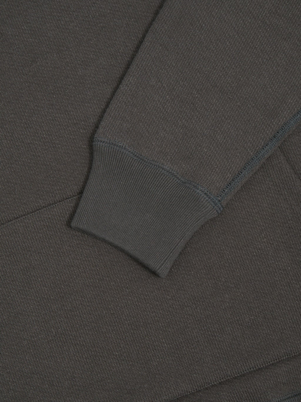 Wonder Looper Pullover Hoodie Double Heavyweight French Terry sumi black cuff