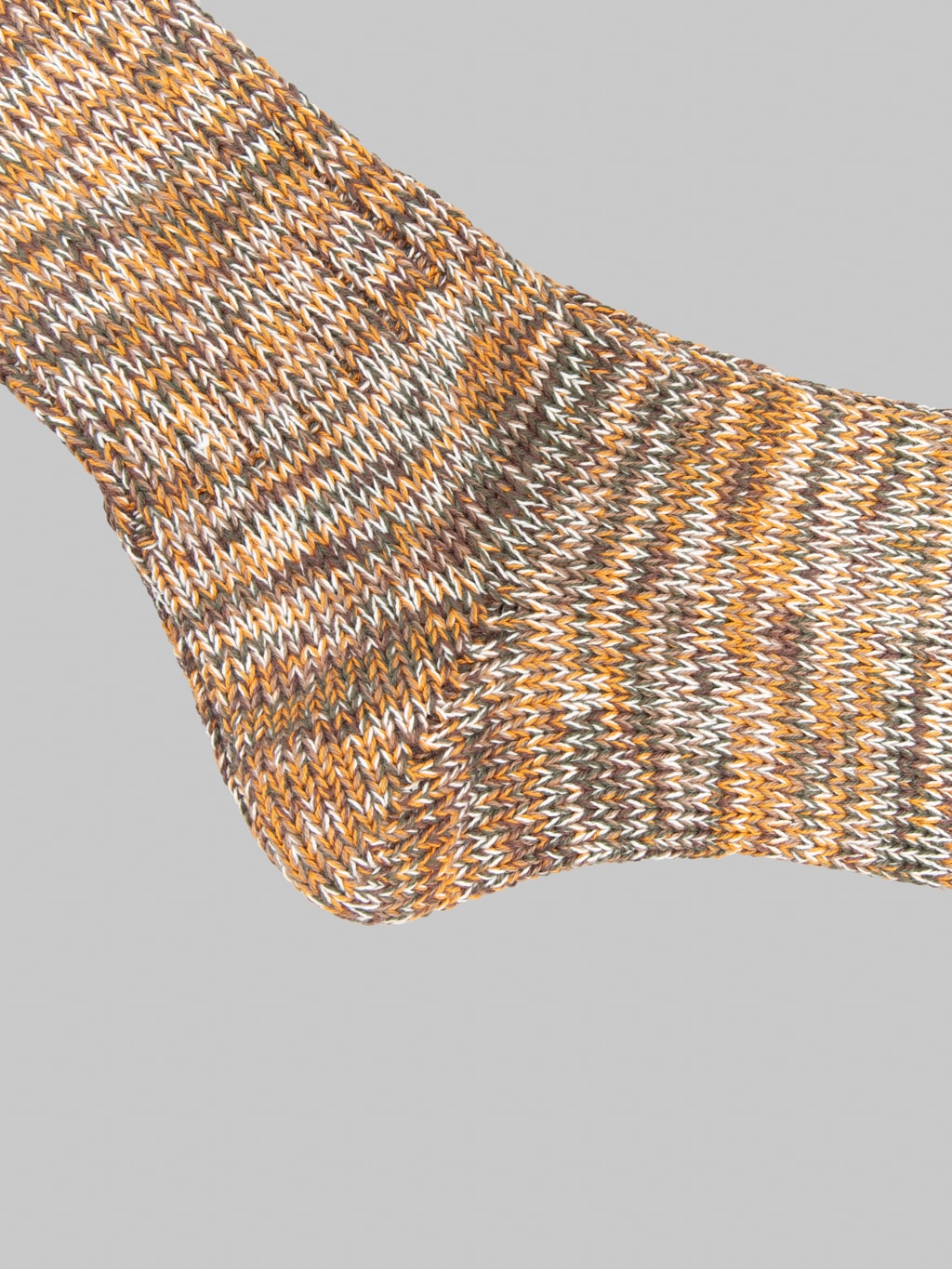 Anonymous Ism 5 Colour Mix Crew Socks Brown
