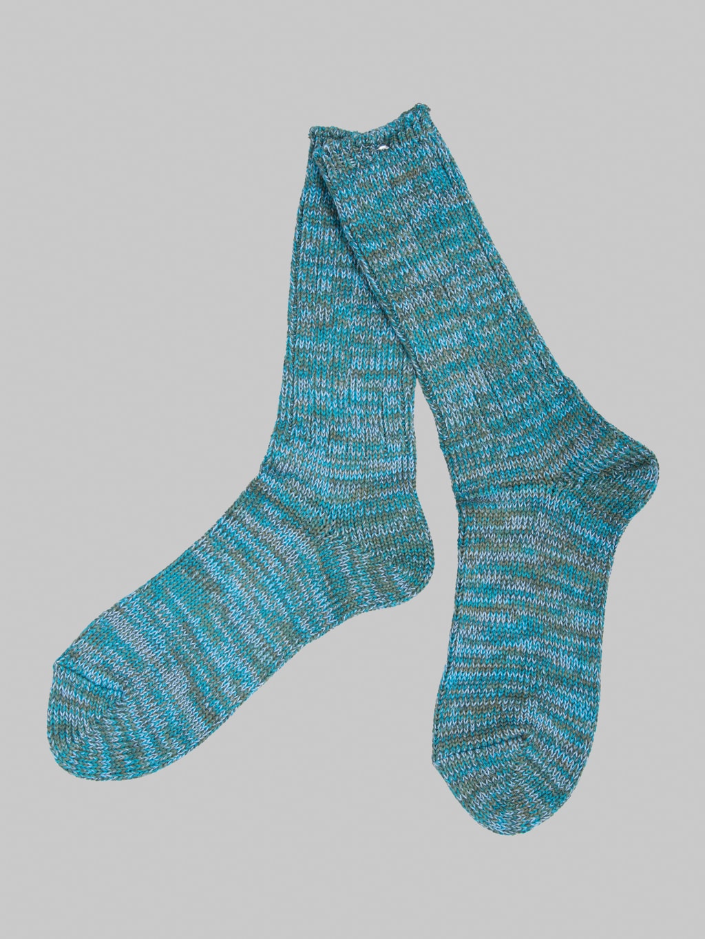 Anonymous Ism 5 Colour Mix Crew Socks Green