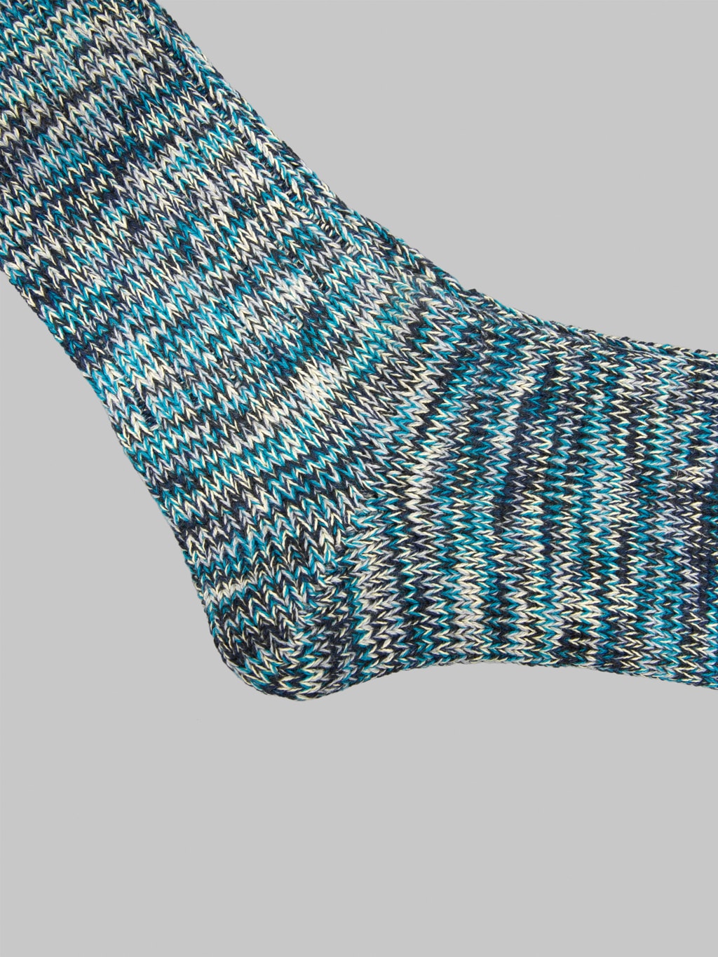 Anonymous Ism 5 Colour Mix Crew Socks Indigo