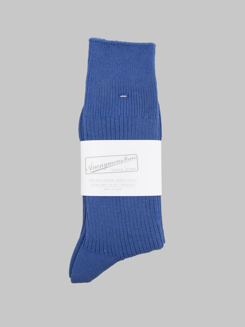 Anonymous Ism Brilliant Crew Socks Navy Melange