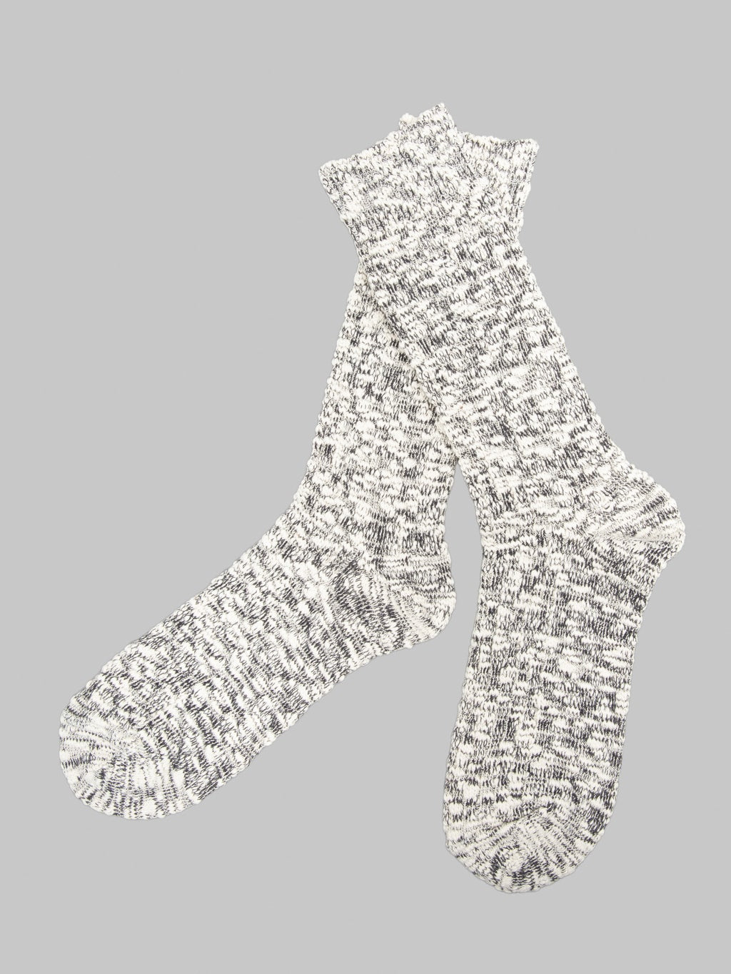 Anonymous Ism Light Weight Slub Crew Socks Black