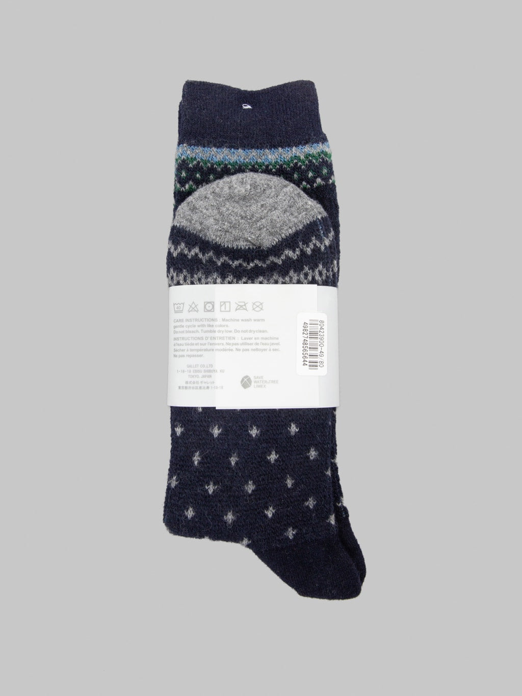 Anonymous Ism Snow Pattern JQ Crew Navy