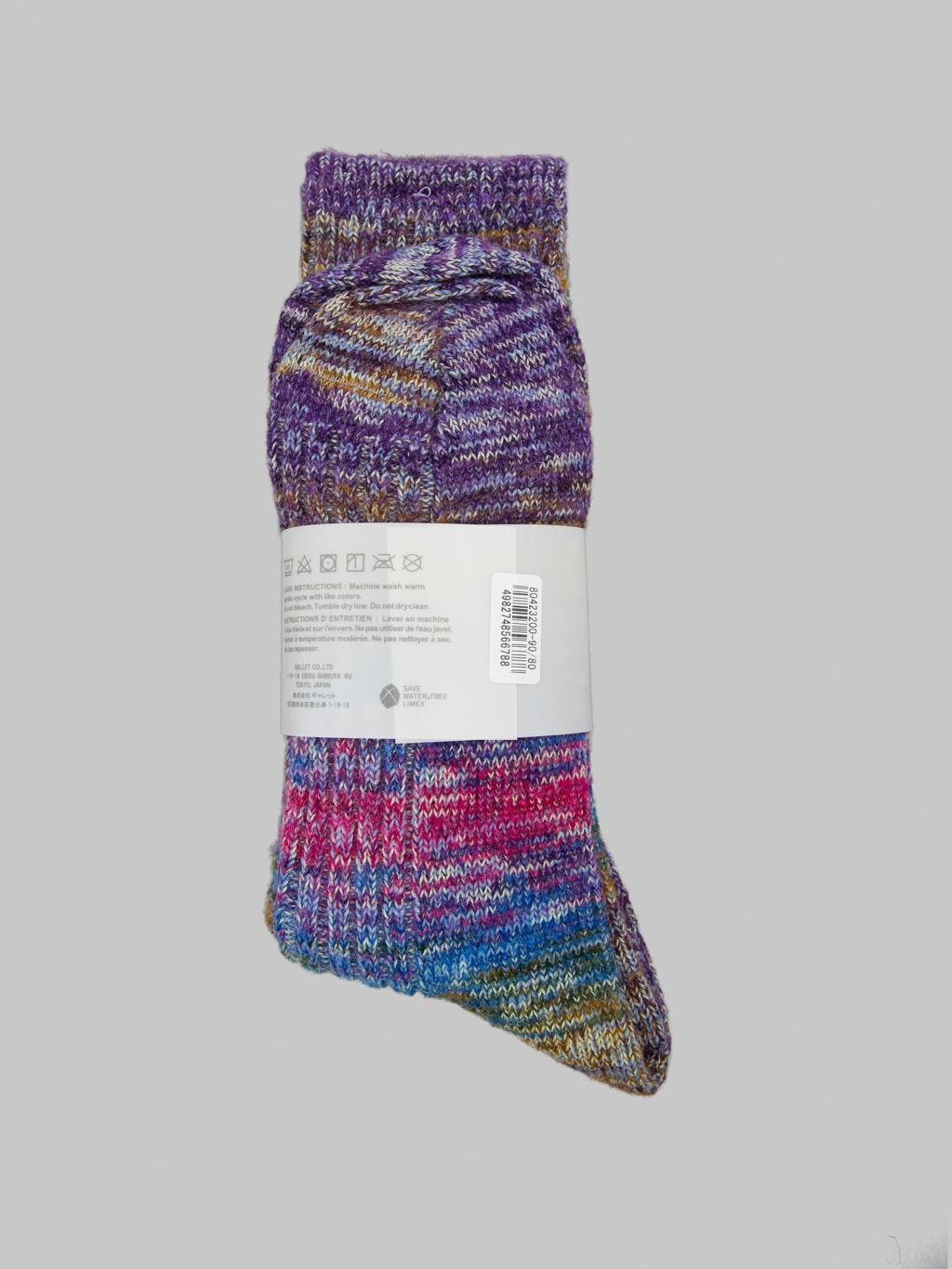 Anonymous Ism Splash Pattern Crew Socks Multicolour