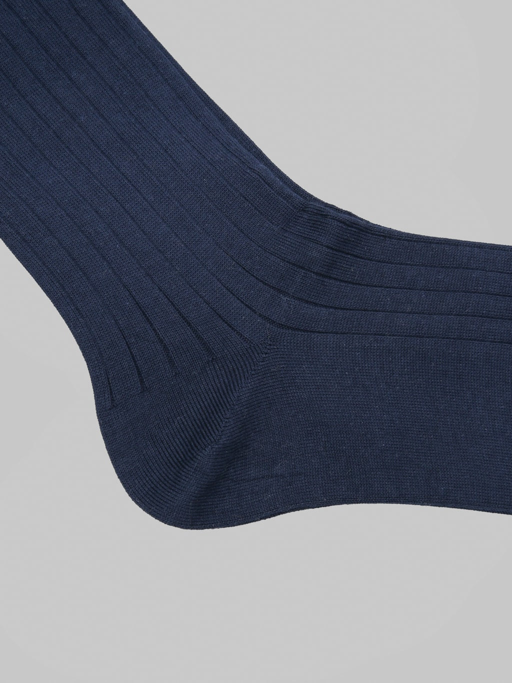 Anonymous Ism Supima Dress Socks Navy heel