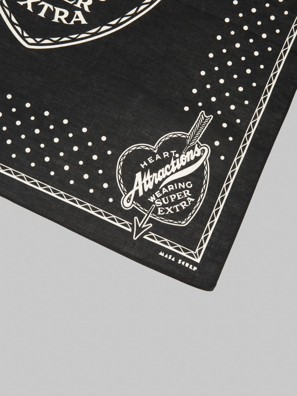 Attractions Heart Attractions Bandana Black