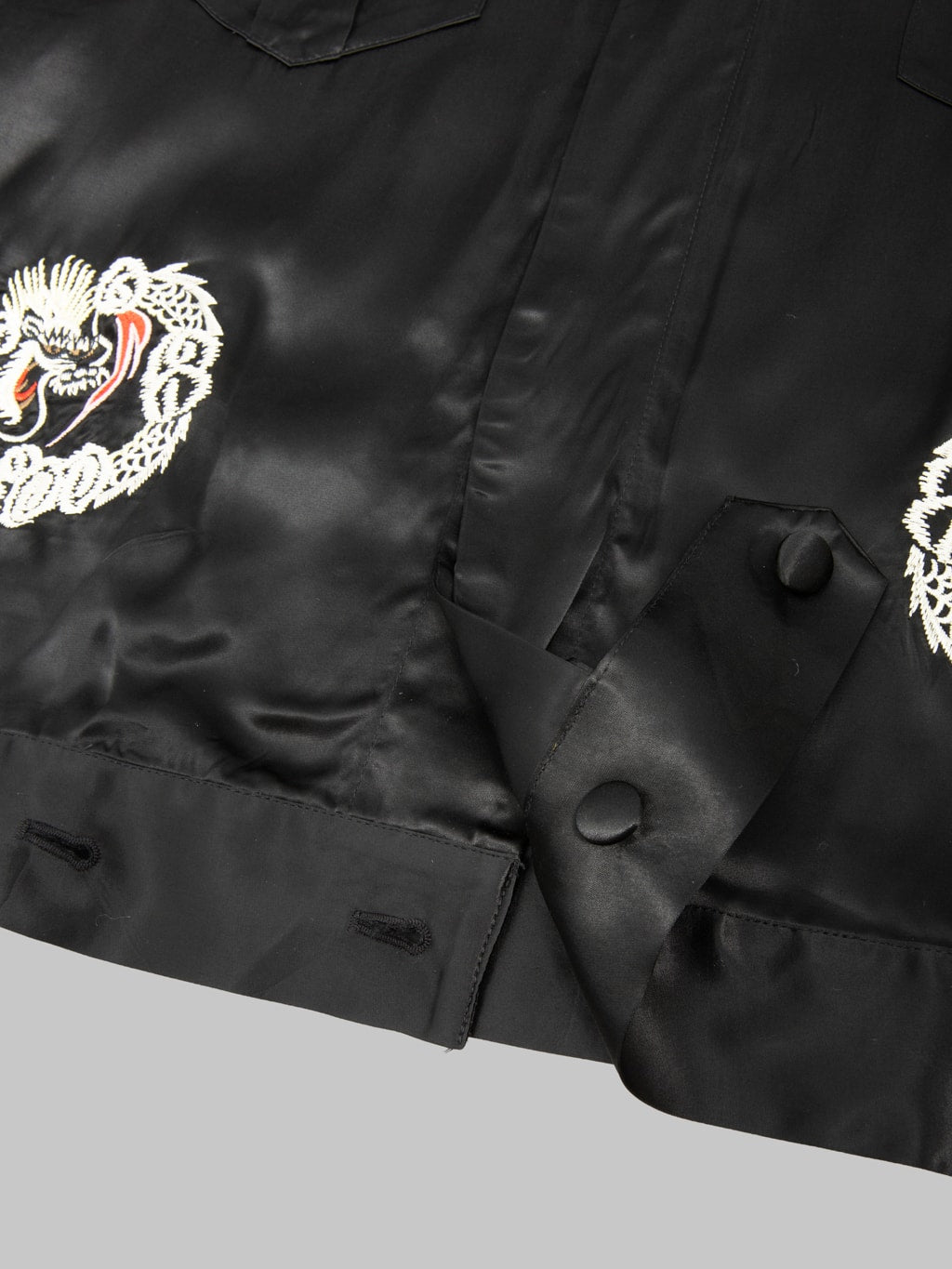Attractions Wearmasters Lot.873 Souvenir Rayon Jacket Black