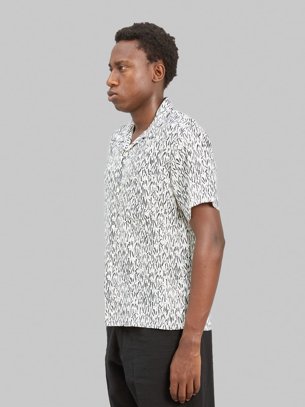 Attractions Wearmasters Lot.912 Zig-Zag Rayon Short Sleeve Shirt