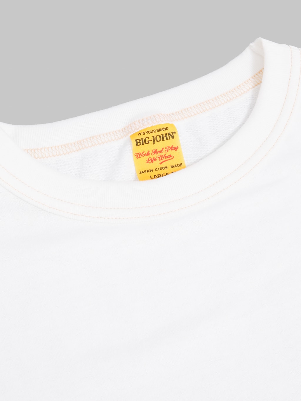 Big John Loopwheel 2-Pack T-Shirt White - Redcast Heritage Co.