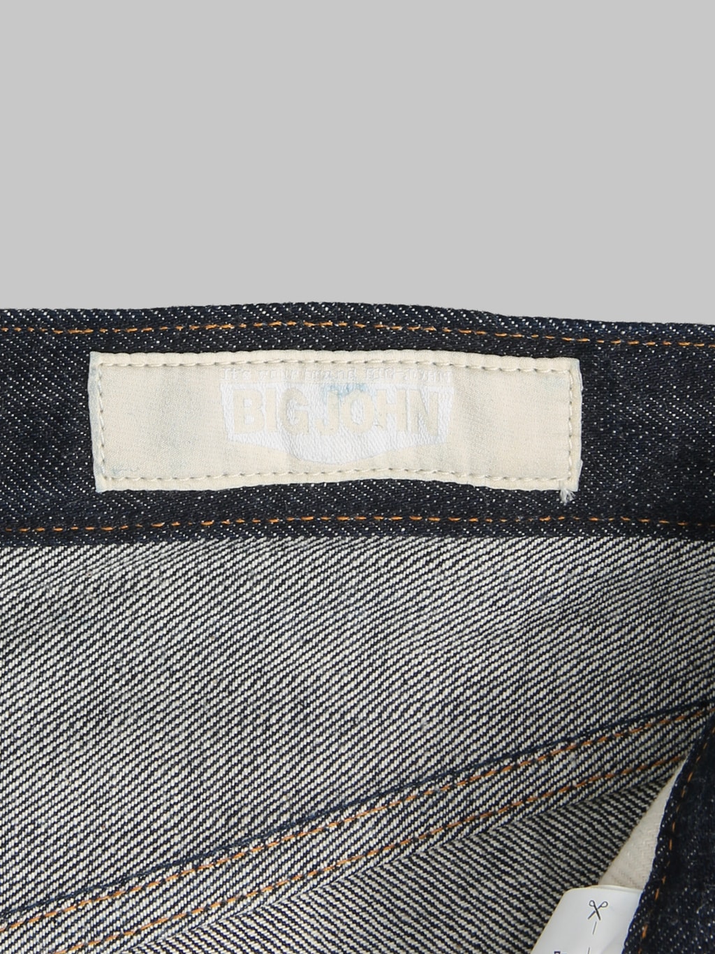 Big John R008 Rare Straight Fit Jeans interior label