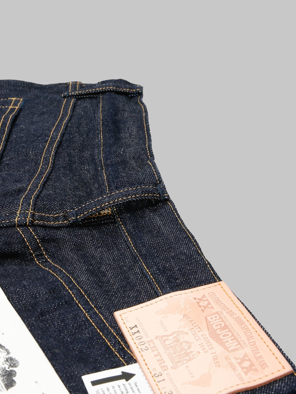 Big John XX002 15.8oz XXXX-Extra Slim Straight Jeans - Redcast Heritage Co.