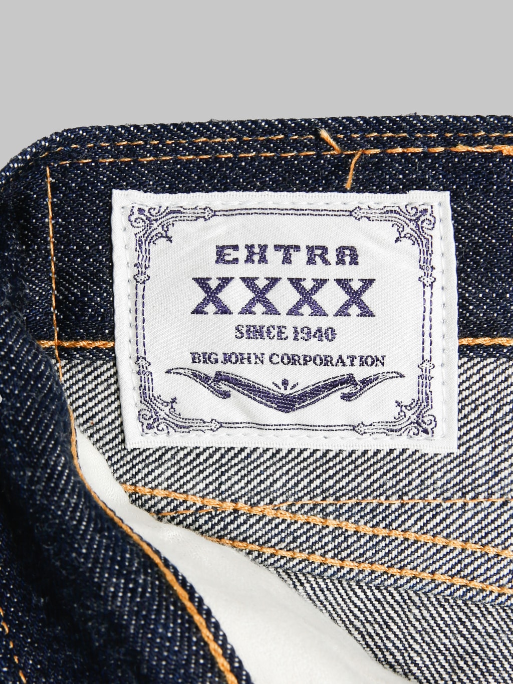 Big John XX002 15.8oz XXXX-Extra Slim Straight Jeans - Redcast Heritage Co.