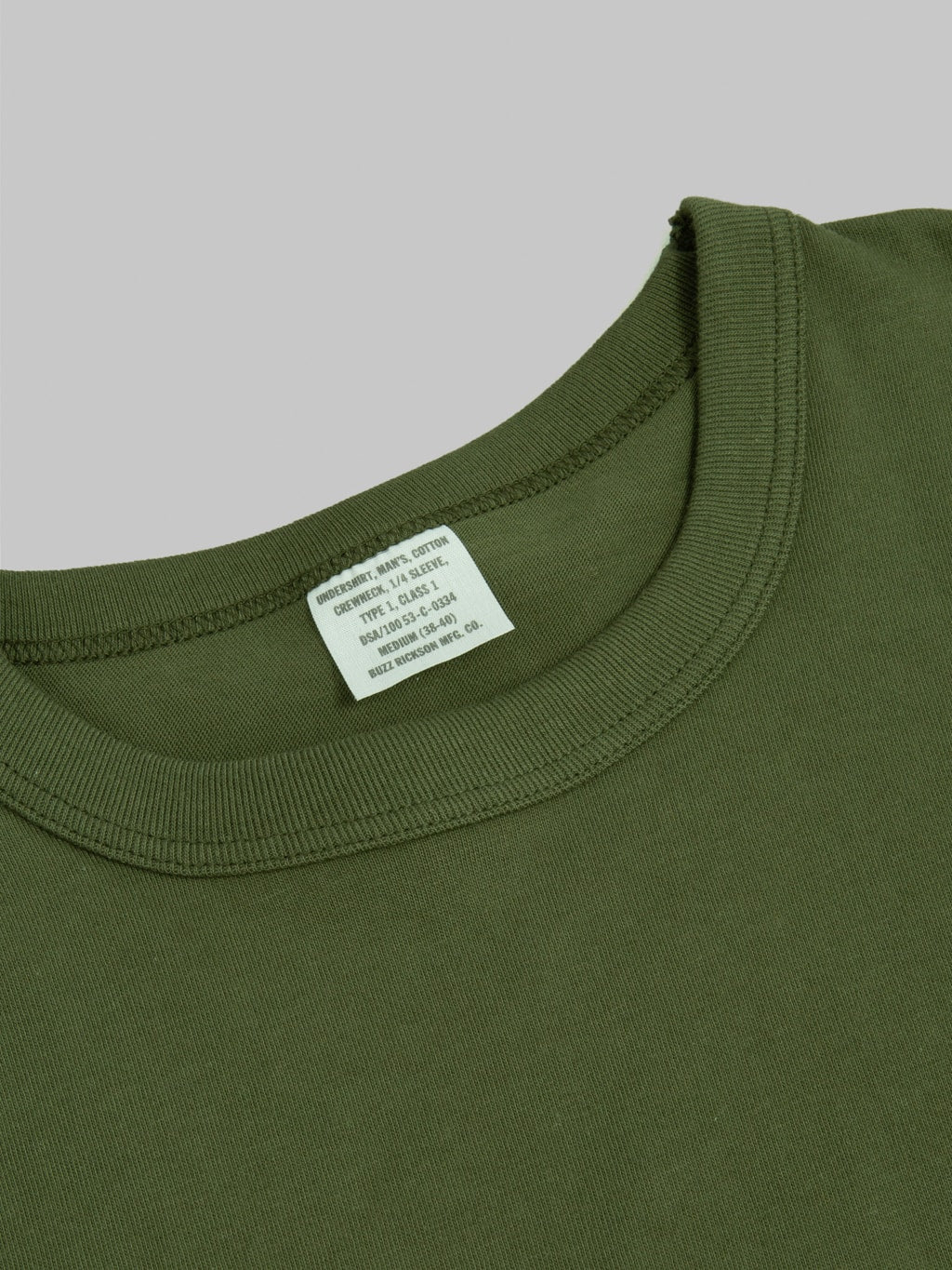 Buzz Rickson's BR78960 "Government Issue" Package T-Shirt Olive