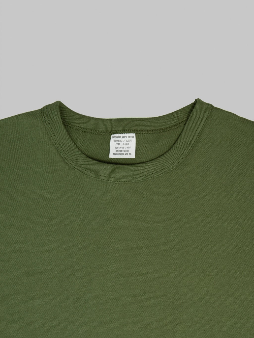 Buzz Rickson's BR78960 "Government Issue" Package T-Shirt Olive