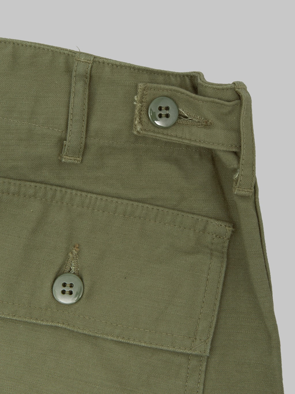 Buzz Rickson's BR51735 Cotton Sateen OG 107 Type I Class Shorts Olive