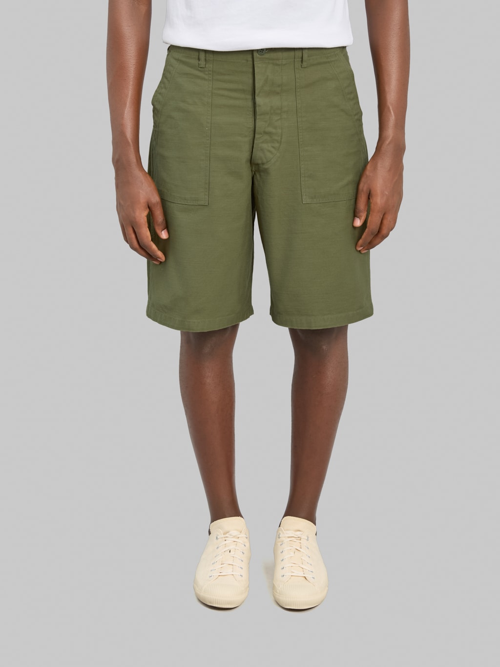 Buzz Rickson's BR51735 OG-107 Type I Cotton Sateen Shorts Olive