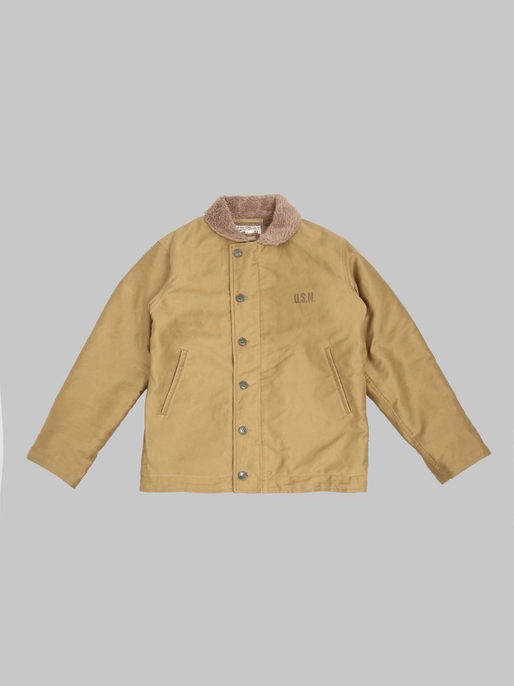 Buzz Rickson's BR15345 N-1 "Navy Department Demotex-Ed " Jacket Khaki - Redcast Heritage Co.