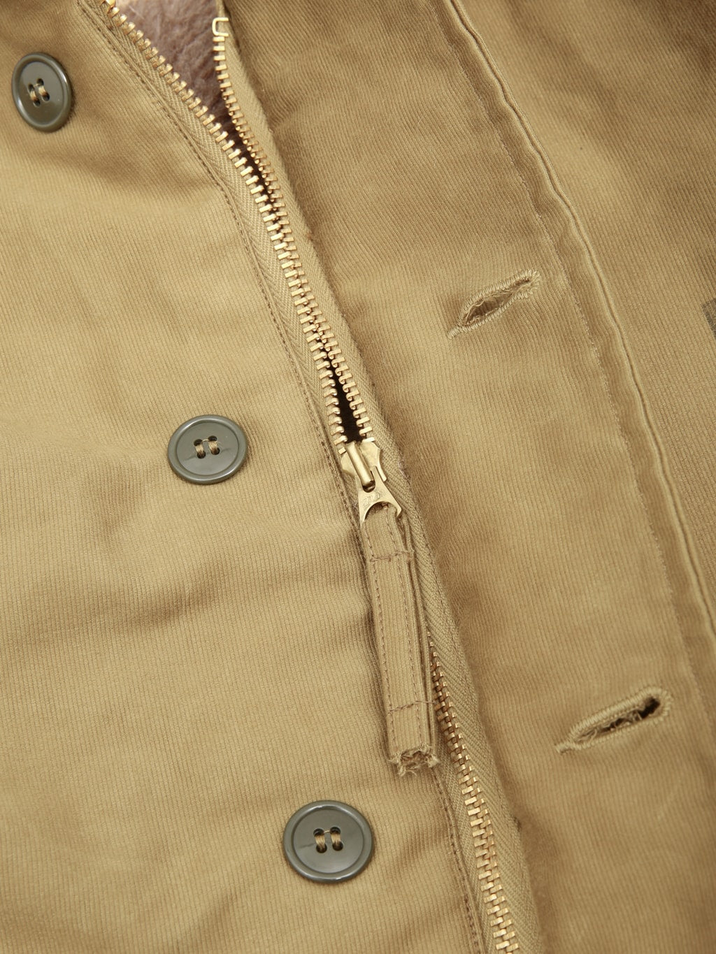 Buzz Rickson's BR15345 N-1 "Navy Department Demotex-Ed " Jacket Khaki - Redcast Heritage Co.