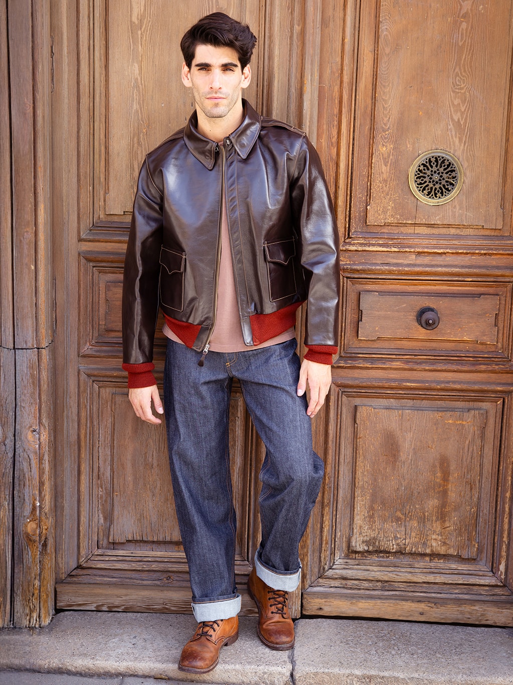 Buzz Rickson's BR80644 "Type A-2 Contract No.W535 ac-21996" Horsehide Leather Jacket