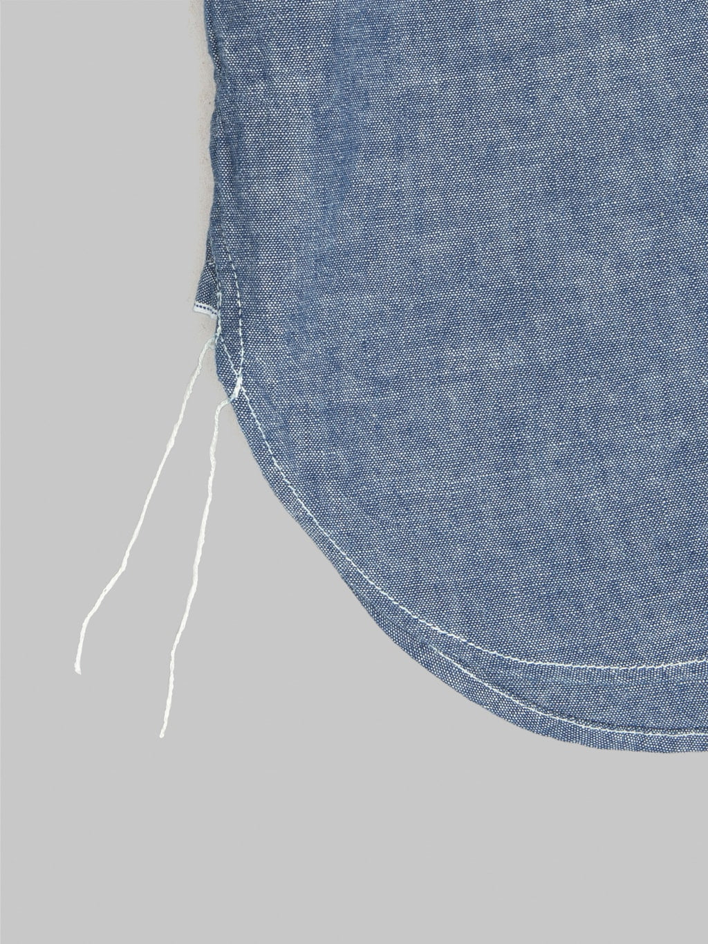 buzz ricksons blue chambray work shirt indigo selvedge