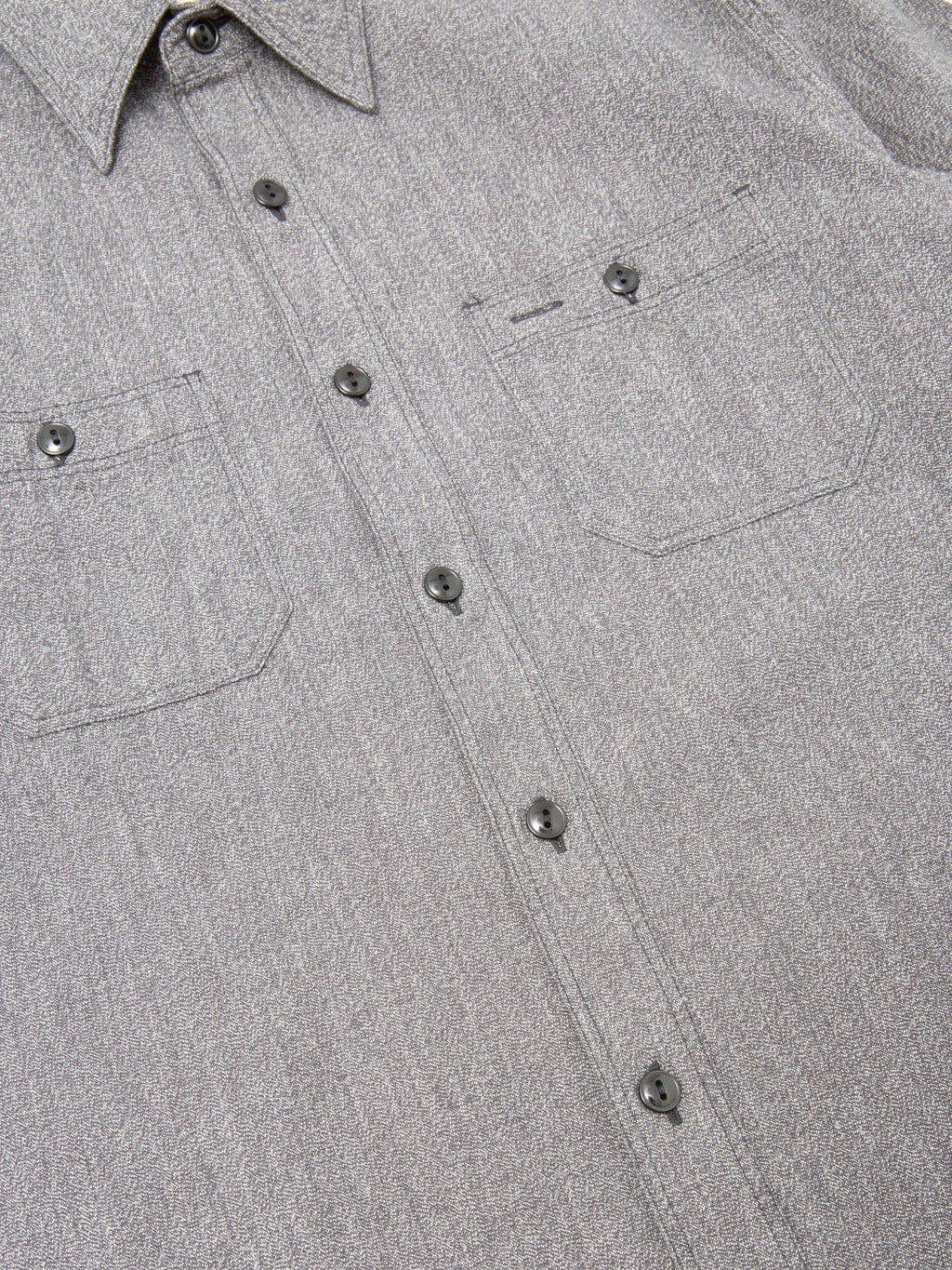 Buzz Ricksons BR26082 Cotton Covert Work Shirt Black buttons