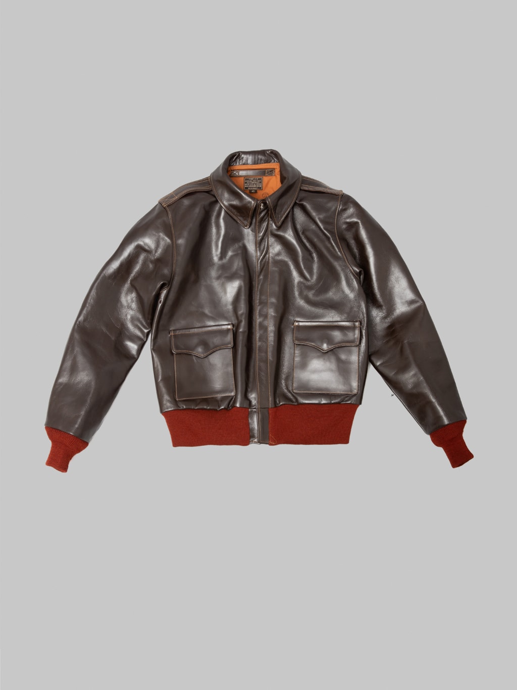 Buzz Ricksons BR80644 Type A2 Horsehide Leather Jacket front