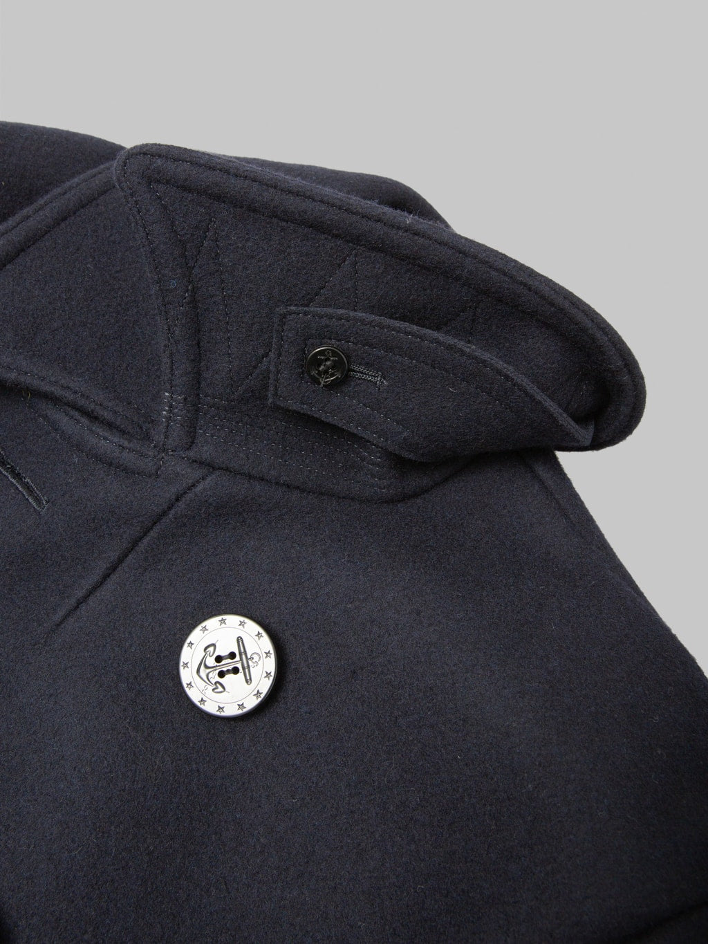 Buzz Ricksons BR11554 US Navy Pea Coat adjustable