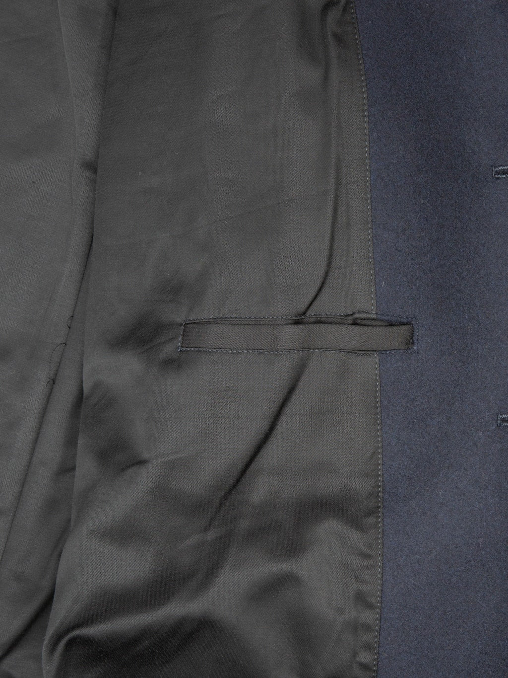 Buzz Ricksons BR11554 US Navy Pea Coat interior fabric