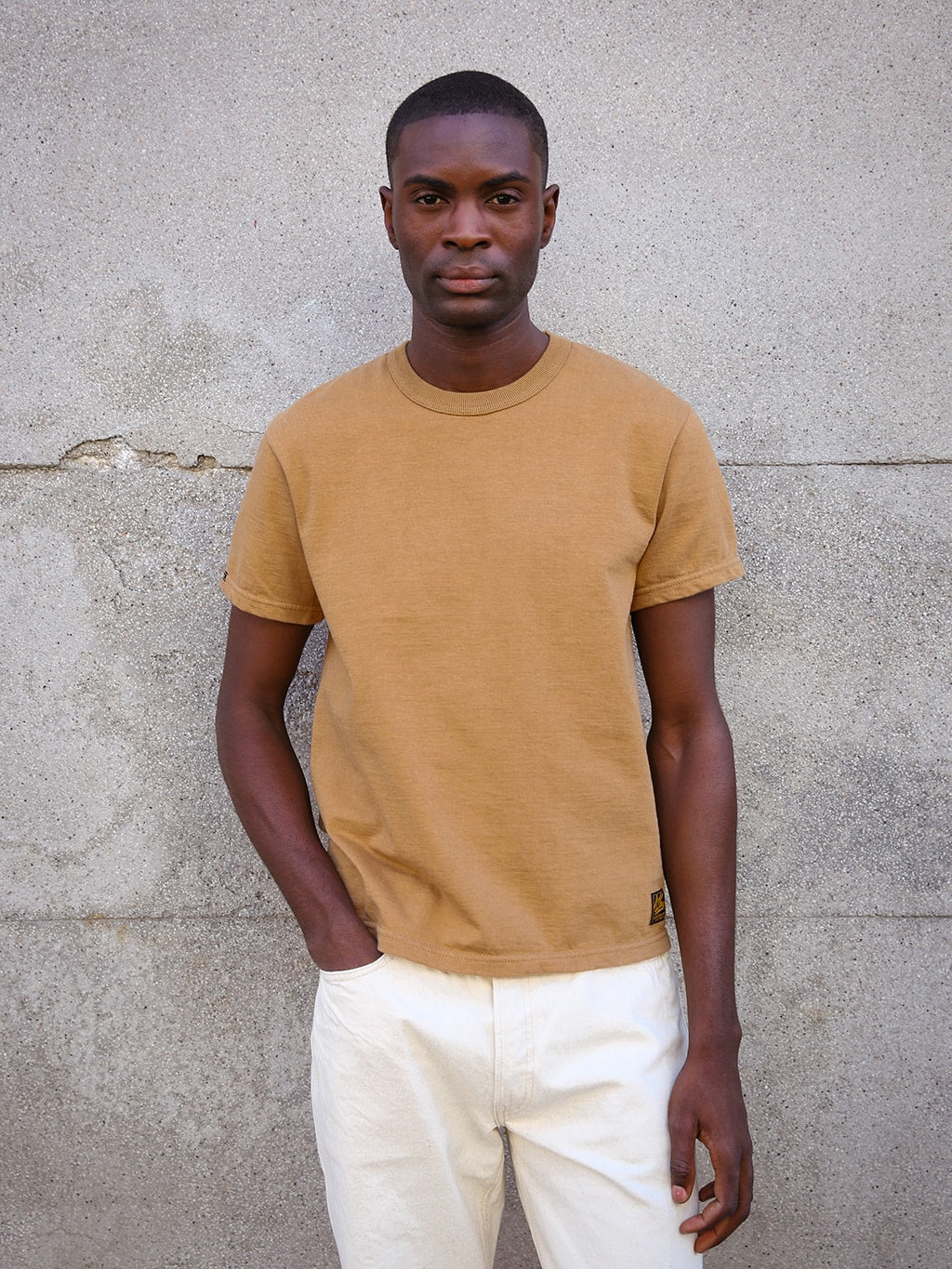 Deluxeware DXTS 00 Heavyweight Loopwheeled TShirt Gold street style